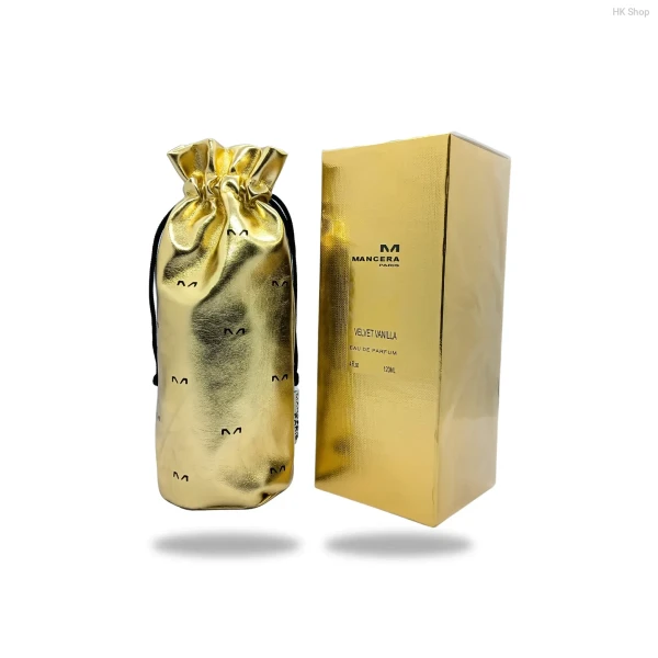 Mancera Velvet Vanilla Eau de Parfum – 120ml Long-Lasting Luxury Perfume with Gold Pouch | Unisex Signature Scent