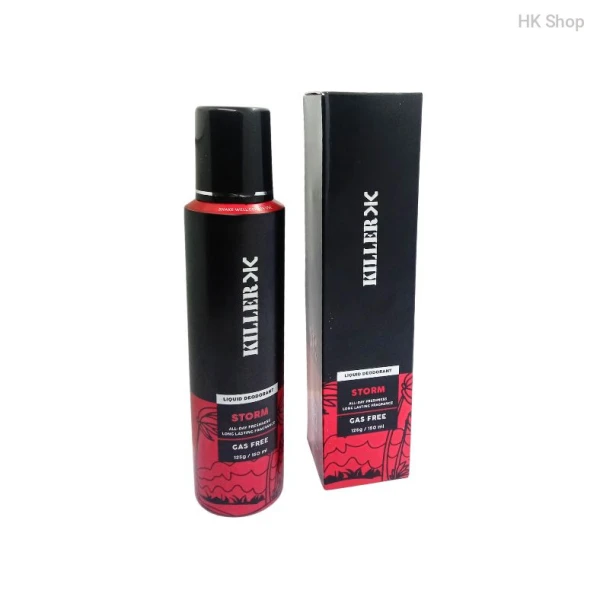 KILLER Deodorant: Ultimate Body Spray Collection for Men | Stay Fresh with 5 Unique Variants– Cyclone, Storm, Wave, Ocean, Marine (150ml) | 24-Hour Freshness & Style | Long-Lasting Deodorant for Confi