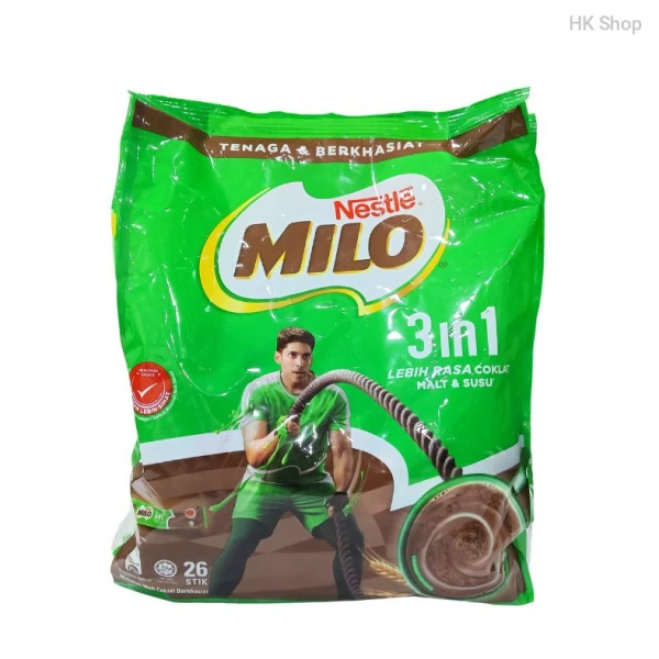Nestlé-nestle MILO 3in1 Chocolate Malt Beverage 858g (26 Sticks)