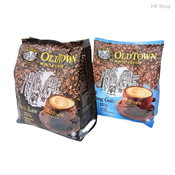 OldTown White Coffee 3-in-1 Instant Coffee Mix - Extra Rich, Less Sugar & Classic Flavors (15 Sachets x 35g)