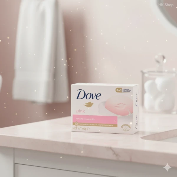 Dove Pink Beauty Cream Bar Soap 90g – Moisturizing Bar for Soft, Smooth & Nourished Skin