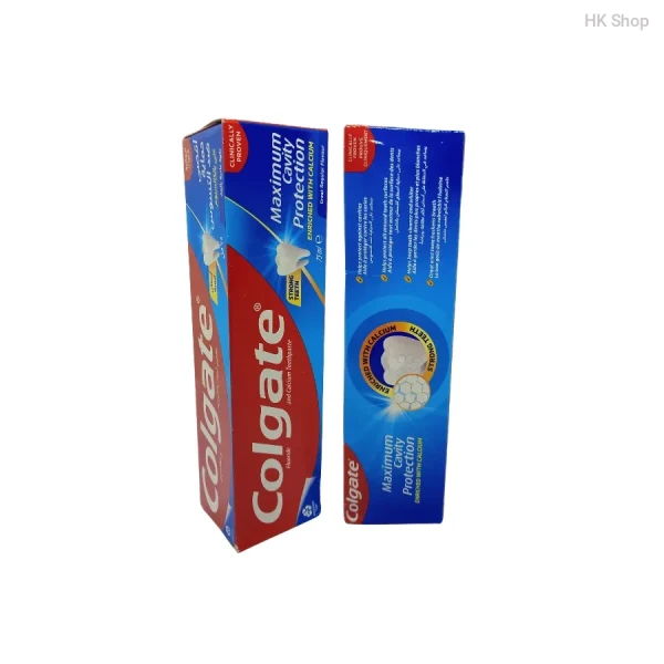 Colgate Maximum Cavity Protection Toothpaste with Fluoride & Calcium, 75ml – Prevents Cavities & Strengthens Teeth