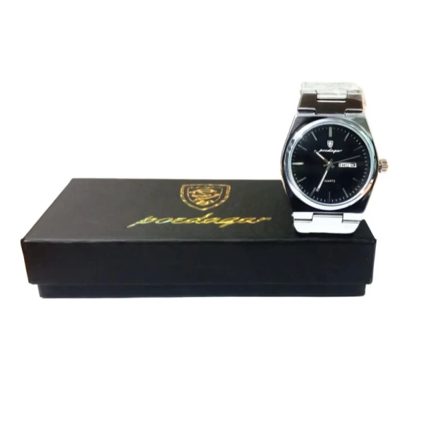 POEDAGAR 930 Business Waterproof Luminous Stainless Steel Square Quartz Men