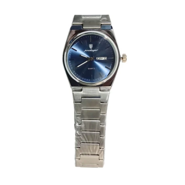 POEDAGAR 930 Business Waterproof Luminous Stainless Steel Square Quartz Men