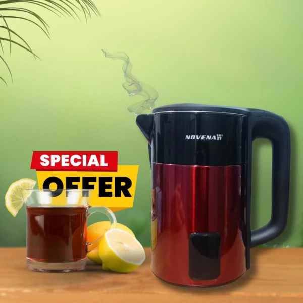 Novena NK51 2L Electric Kettle: Safety and Speed Combined |  Your Kitchen’s Best Friend | Quick Boiling Made Easy