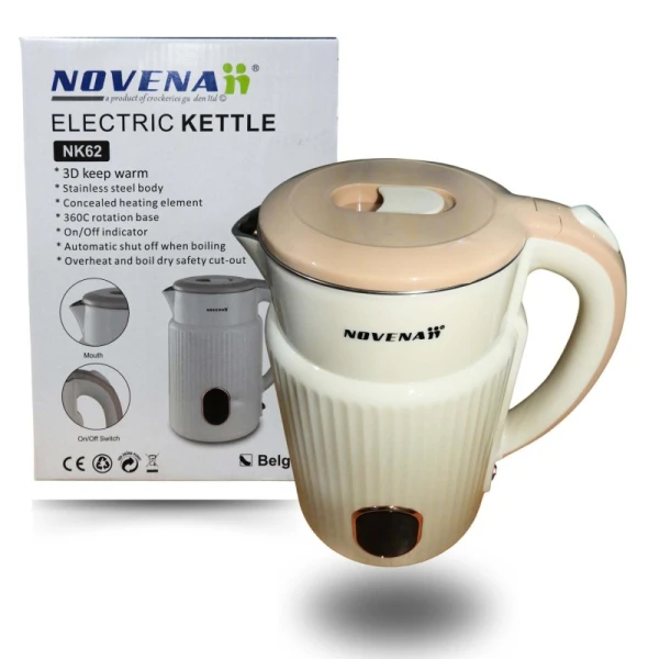 Novena NK62 2L Electric Kettle: Safe, Stylish, and Fast | Modern Novena Electric Kettle (NK62 2L): Perfect for Every Kitchen