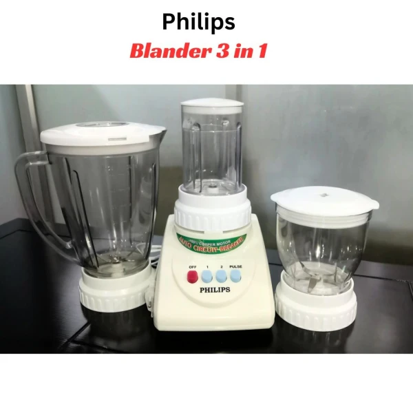 Master Philips MH-21-12 3 In 1 Mixer Blender and Grinder - White