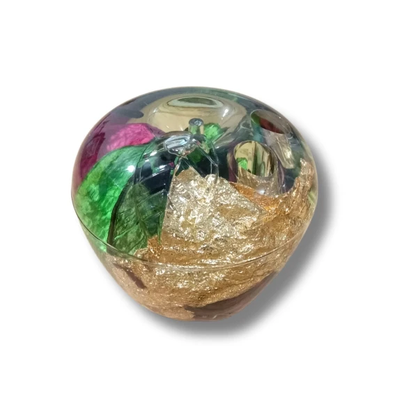 Durable Crystal Apple Paperweight