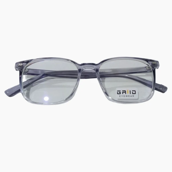 Grid Anti-Blue Light Square Frame Glasses