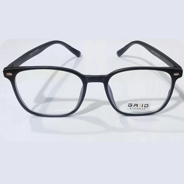 Grid Anti-Blue Light Square Frame Glasses