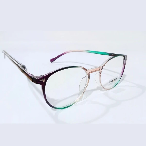Grid Oval Shaped Glasses