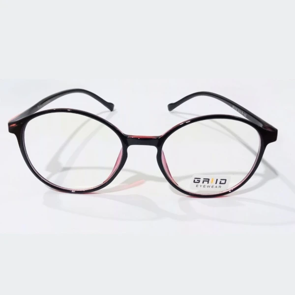 Grid Oval Shaped Glasses