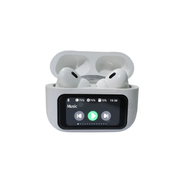 A9 pro Airpods Touch Screen Display with ANC ENC - White