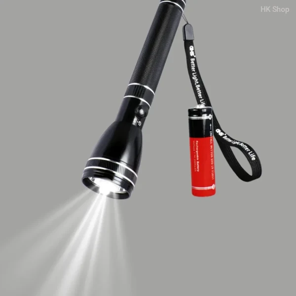 GAE Rechargeable LED Flashlight - Waterproof, Shock-Resistant, Ultra-Bright, Durable Flashlight for Outdoor & Emergency Use