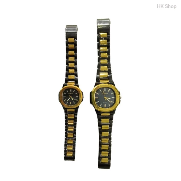 Rosra Watch and Cat Key Ring Combo For Couple