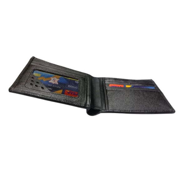 LEVIS Men's Compact Traveler Bifold Wallet with Multiple Card Slots and ID Window