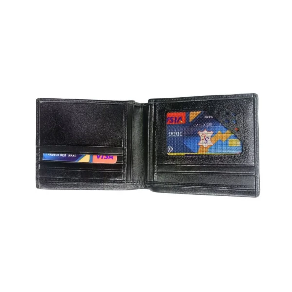 LEVIS Men's Compact Traveler Bifold Wallet with Multiple Card Slots and ID Window