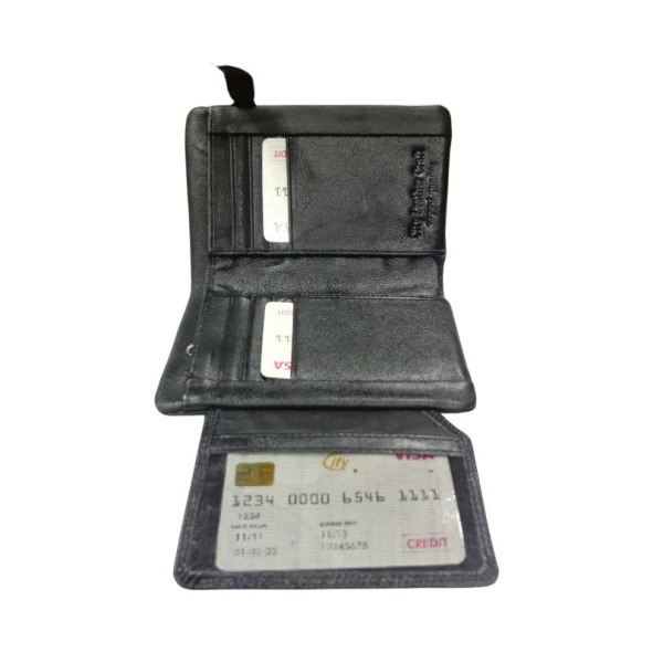 City Leather BD Trifold Wallets For Men