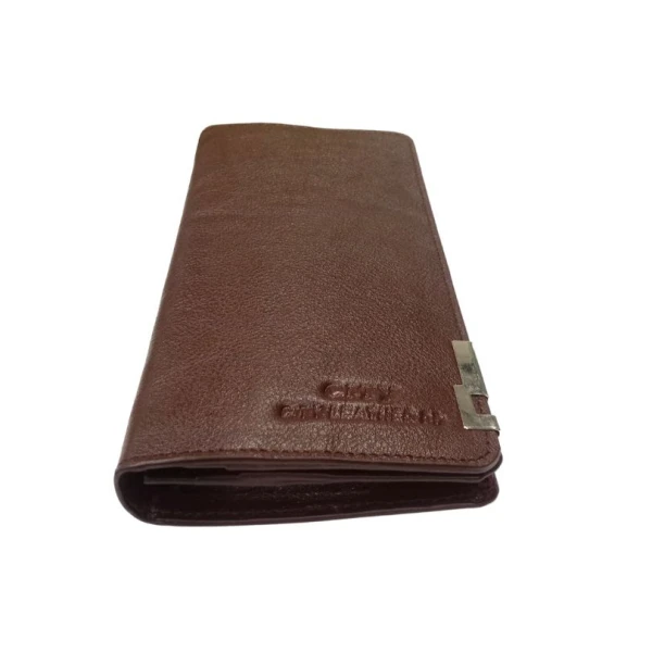 City Leather Long Wallet For Men