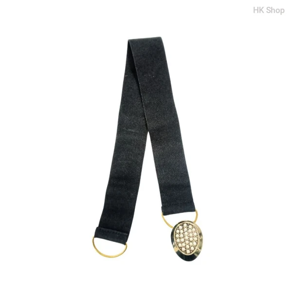 Ladies Belt With Oval Shaped Golden Buckle