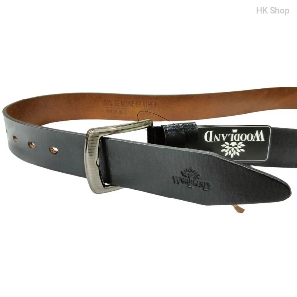 Woodland Men's Genuine Leather Belt - Premium Quality for Formal & Casual Style
