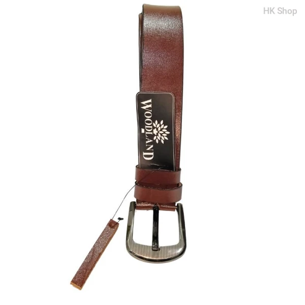 Woodland Men's Genuine Leather Belt - Premium Quality for Formal & Casual Style