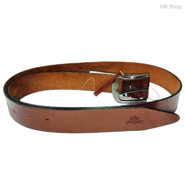 Woodland Men's Genuine Leather Belt - Premium Quality for Formal & Casual Style