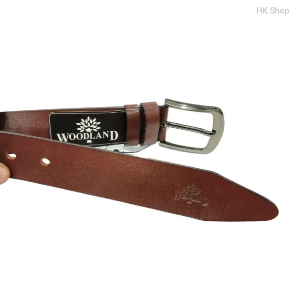 Woodland Men's Genuine Leather Belt - Premium Quality for Formal & Casual Style