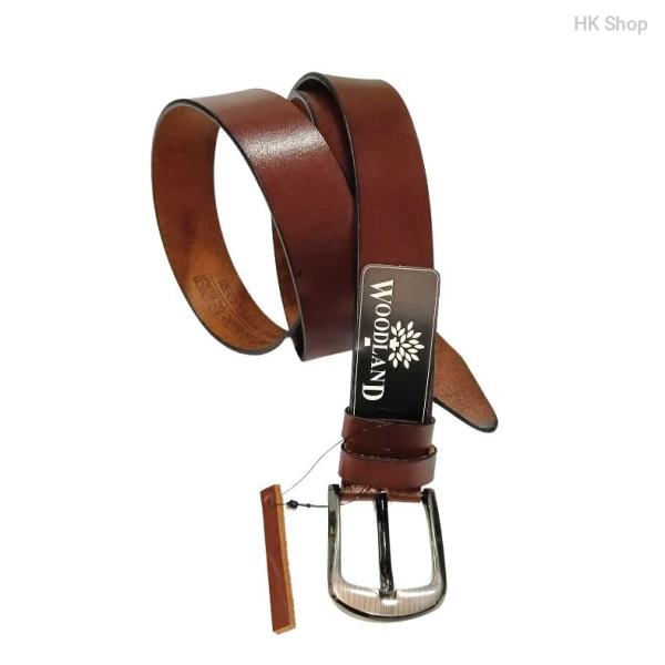 Woodland Men's Genuine Leather Belt - Premium Quality for Formal & Casual Style