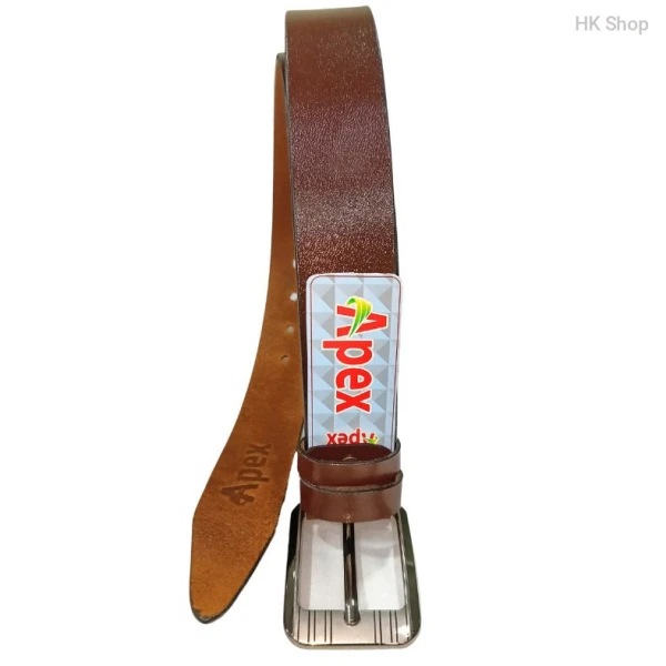 Modern Genuine Leather Belt for Men - Apex Signature Design in Black & Brown