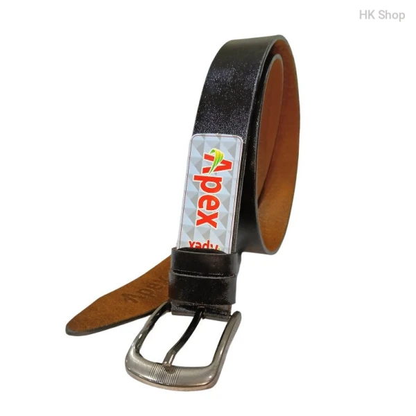 Modern Genuine Leather Belt for Men - Apex Signature Design in Black & Brown