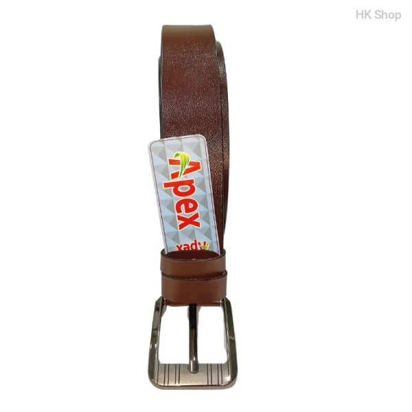 Modern Genuine Leather Belt for Men - Apex Signature Design in Black & Brown