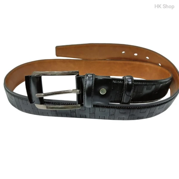 Stylish Artificial Leather Men's Belt | Classic Black & Brown