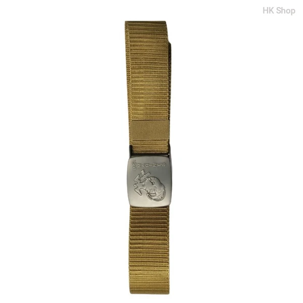 Nylon Belts US Marines Buckle Khaki Color
