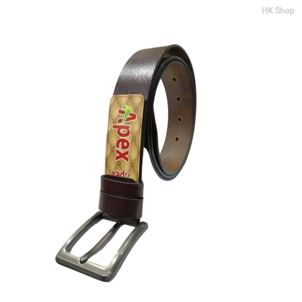APEX Leather Belt For Men Brown