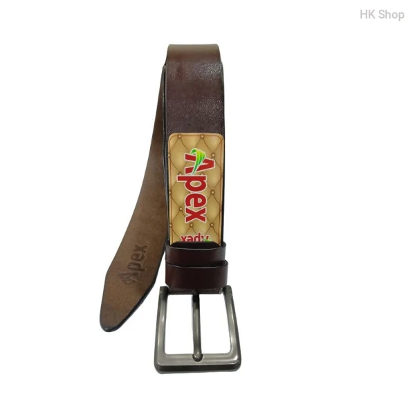 APEX Leather Belt For Men Brown