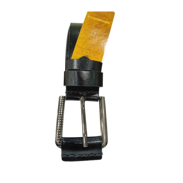 Horizontal and Vertical Perforated Classic Leather Belt For Men