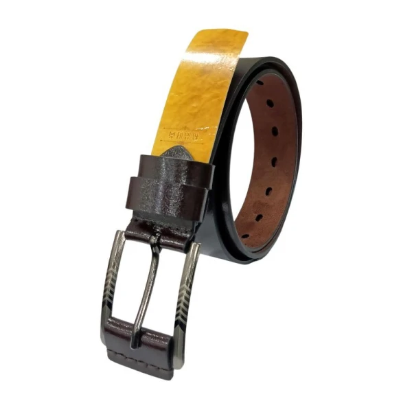 Classic Leather Belt For Men Dark Chocolate