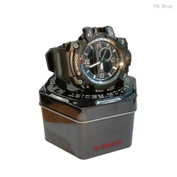 G Shock Men's Dual Time Sports Watch – Shockproof, Waterproof, LED Light