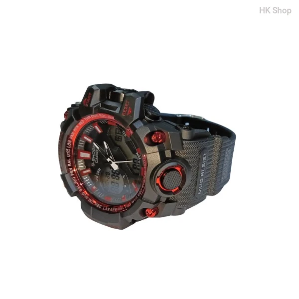 G Shock Men's Dual Time Sports Watch – Shockproof, Waterproof, LED Light