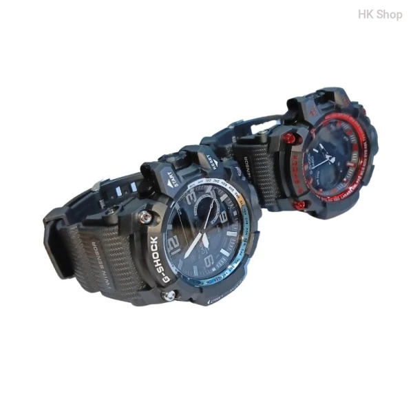 G Shock Men's Dual Time Sports Watch – Shockproof, Waterproof, LED Light