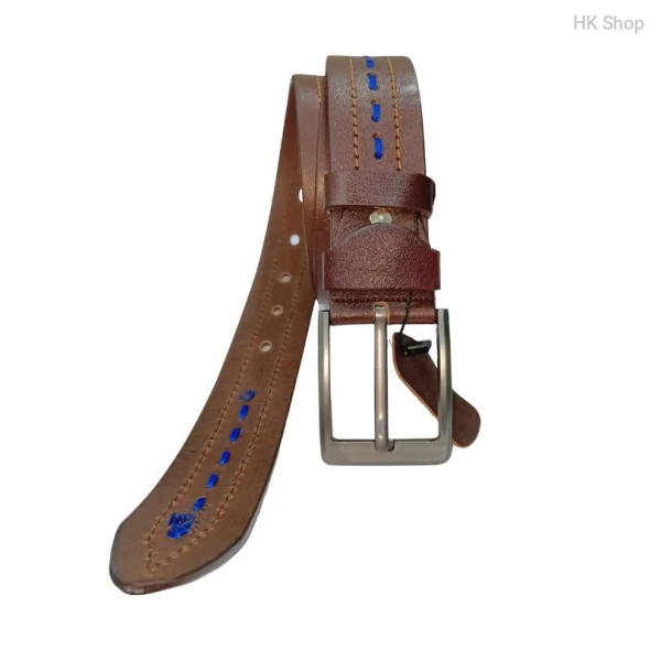 ST Leather Belt For Men Brown