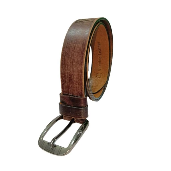 Woodland Woody Brown Belt For Men Black