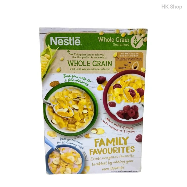 Nestlé Gold Corn Flakes Cereal - Whole Grain, Tasty & Crunchy (275g)