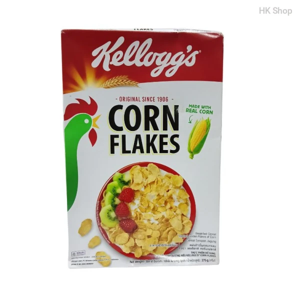 Kellogg's Corn Flakes Breakfast Cereal 275g - Made with Real Corn