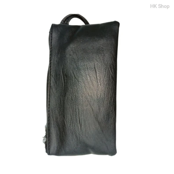 Artificial Leather Purse for women with Metallic Detailing and Dual Compartments.