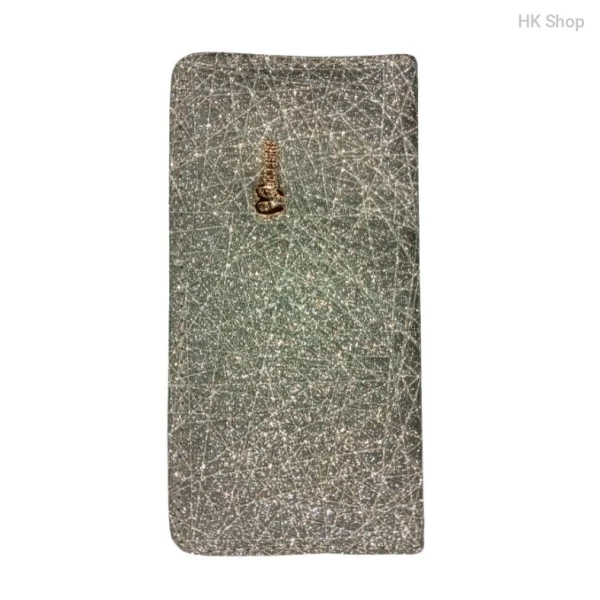 Glittery Women's Long Zipper Wallet – Stylish and Functional