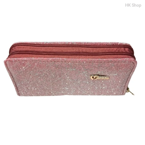 Glittery Women's Long Zipper Wallet – Stylish and Functional