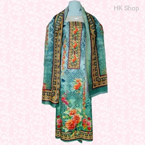 Cotton Floral Embroidered Salwar Kameez Set – এখনই স্টাইলিশ লুক পেতে চান? Try this!