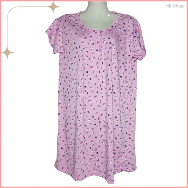 Premium Floral Cotton Nightgown – Perfect Sleepwear for Every Night